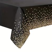 Mantel Elegante de Dotas Doradas Ideal para Decoración de Mesas de Boda y Cumpleaños - details 0