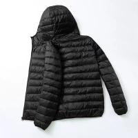 Chaqueta con capucha de plumón de pato ultraligera para hombre, chaqueta cálida de plumas de pato blanco, ropa de calle para hombre, otoño e invierno - details 3
