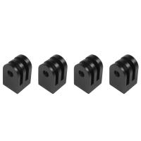 Mini trípode de aleación de aluminio Cnc para deportes al aire libre, adaptador de Base para cámara, accesorio de monopié de tornillo de 1/4 pulgadas, 4 Uds. - details 0