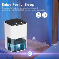 Deshumidificador de alta eficiencia con luz LED de colores, 2000 ml, apagado automático para el hogar, baño y cocina - details 5