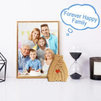 Rompecabezas de Arte de Madera de Familia de Oso Decoración de Navidad 2023 - details 1