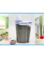 Tarro de Almacenamiento de Alimento para Mascotas de Plástico 2kg A Prueba de Humedad - details 4