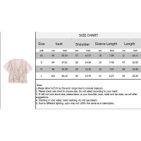 OUWU-2025, Nuevo Verano Elegante Rosa Manga Corta Camisa con Cuello en V - details 0