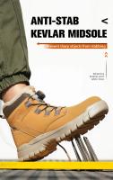 Botas de seguridad para el trabajo para hombre y mujer, zapatos de seguridad protectores impermeables para otoño e invierno, zapatos de trabajo ligeros con punta de acero, talla 47 48 - details 7