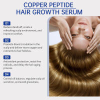 La esencia del cuidado de péptidos de cobre azul nutre el cabello rizado, suaviza, ilumina e hidrata el aceite esencial para el cabello. - details 4