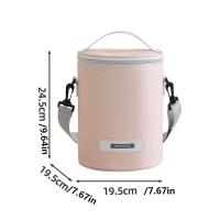 Bolsa de almuerzo cilíndrica de papel de aluminio engrosado, bolsa de almuerzo de oficina portátil impermeable, aislada de gran capacidad - details 1