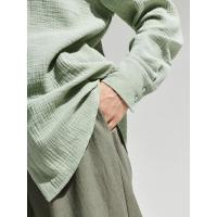 Blusas de manga larga de color sólido para mujer estilo coreano elegante y suelto - details 14