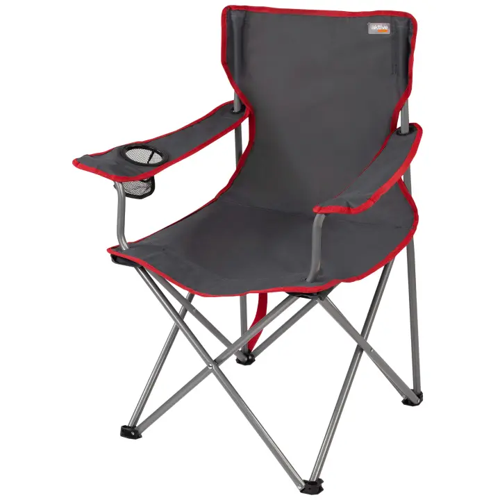 Silla plegable camping con posavasos, Silla de camping plegable, Silla portátil - 1