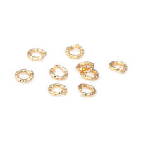 Anillos de salto de alambre trenzado de latón color oro de 18K de 5MM 6MM 8MM 10MM 12MM, anillos divididos, suministros para la fabricación de joyería, accesorios para bricolaje - details 23
