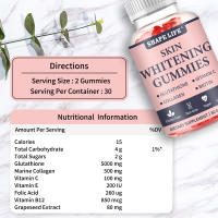 GOMAS PARA BLANQUEAR LA PIEL Caramelo blando blanqueador con vitamina glutatión - details 2