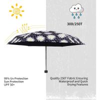 Paraguas Compacto y Ligero Diseño Mini para Viajes Parasol Portátil para Lluvia y Sol - details 34