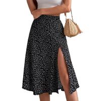 Falda de verano con estampado Floral para mujer, falda holgada de cintura alta, transpirable, elegante, ropa femenina - details 36