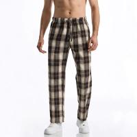 Pantalón à carreaux pour hommes, décontracté, avec cordon de serrage, droit, Harajuku, Hip-hop, pour l'extérieur, quotidien, nouvelle collection été - details 29