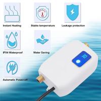 Calentador de agua instantáneo montado en la pared, 3000W, LED para lavado diario, enchufe estadounidense (blanco) - details 2