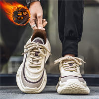 Zapatos deportivos informales con colchón de aire para hombre, zapatos de algodón con aislamiento grueso y felpa y suela aumentada - details 26