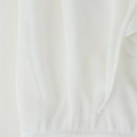 Camisa holgada de manga larga con decoración en capas y cuello en V, estilo informal dulce, nueva ropa de verano para mujer 2025 - details 4