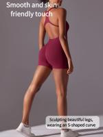 s Pantalones cortos de mujer, deportes sin mangas para mujer, yoga de verano, trajes de gimnasio y fiesta - details 1