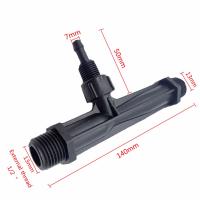 Venturi-kit de inyector de fertilizante para agricultura, inyector de ozono con rosca de 1/2 a 3/4 pulgadas, accesorio de riego para invernadero, 1 Juego - details 1