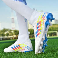 Botas de fútbol profesionales para hombre, zapatos de fútbol de Punta larga, zapatos de fútbol de tobillo alto para exteriores, zapatos de entrenamiento para niños - details 22