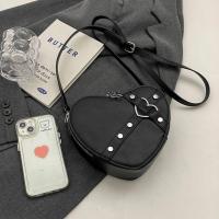 Bolso de hombro vintage Y2K con cadena pequeña para mujer, bolso en forma de corazón, bolso gótico grueso - details 25