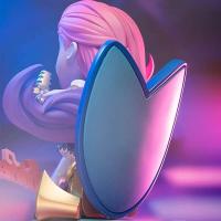 League of Legends The Starry-Eyed Songstress Seraphine figura de acción Anime modelo muñecas regalo ornamental - details 2