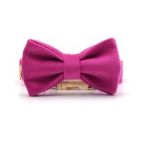Collar de terciopelo fucsia para perros pequeños, lindo arnés ligero para perros, juego de tirón personalizado para cachorros con flores - details 6