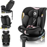 Sillón Giratorio 360O para Niños Estabilidad ISOFIX Asiento de Reposacabezas y Dri-Seat Rosa - details 0