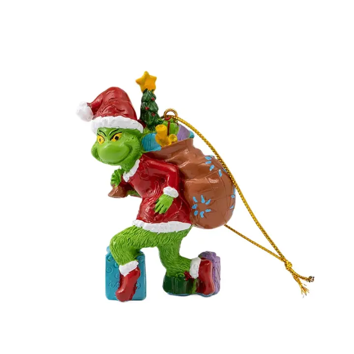 Adornos navideños para vestido de fiesta, colgantes de Grinch para árbol de Navidad, gran oferta - 1