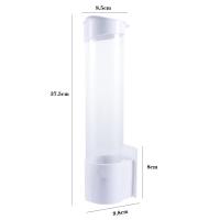 Vasos de papel desechables, vasos de cono o de fondo plano, estante de almacenamiento de plástico automático a prueba de polvo, removedor de vasos, dispensador de vasos, portavasos - details 0