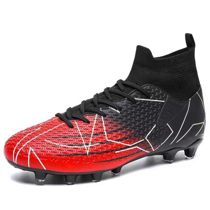Botas de fútbol para hombre, zapatos de fútbol profesionales FG/TF, botines de tobillo alto para niños pequeños, zapatillas de fútbol para césped, zapatos de entrenamiento de fútbol sala - 1