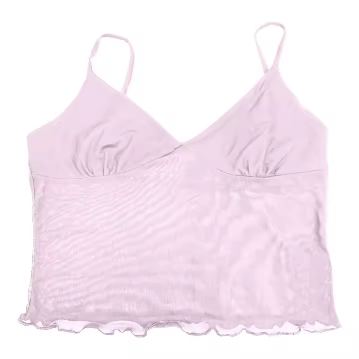 Pantalones cortos sexys combinados con camiseta sin mangas, camiseta sin mangas lisa con cuello en V - 1