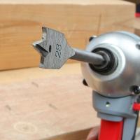 Taladro de mano eléctrico colgante Chapado en titanio, broca de carpintero, vástago Hexagonal, abridor de placas de madera - details 5