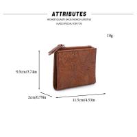 Cartera para mujer emed con flores y hojas, monedero, cartera corta para mujer, mochila de lujo de alta gama - details 3