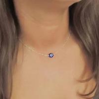 ¡Los más vendidos! Collar de ojo azul versátil Türkiye Devil's Eye para niña - details 1