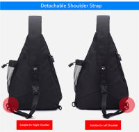 Mochila de Pecho Camuflada Negra para Hombres Bolsa Deportiva Impermeable para Viajes Gran Bolsa Cruzada para Niños y Adultos - details 4