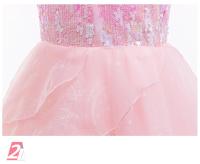 Disfraz de bruja malvada, vestido rosa para niña, vestido de boda de actuación, vestido de noche de baile, disfraz de princesa de Halloween, traje informal - details 5
