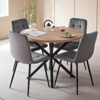 EGOONM-sillas tapizadas para comedor, asientos de diseño con respaldo, asiento de terciopelo, marco de Metal para cocina y sala de estar, 2/4 unidades - details 3