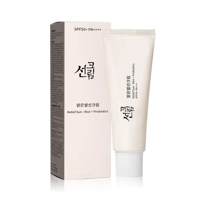 Protector solar orgánico SPF50++PA+++Rice Food and Probiotics Solución coreana para el cuidado de la piel, adecuada para todo tipo de equipos al aire libre - 1