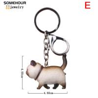 Llavero con colgante de gato para mujer y niño, joyería creativa, accesorios para regalos, bolso de coche - details 12