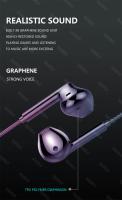 Auriculares HiFi con cable y micrófono HD, audífonos digitales de 3,5 MM, AUX/tipo C, 6D, graves pesados, deportivos, música, juegos, para Samsung y Android - details 1