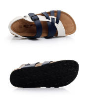 Sandalias de corcho para hombre, estilo coreano, casuales, de dos vías, tallas grandes, pantuflas para exteriores, zapatos de playa modernos para verano. - details 6