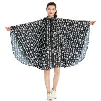 Chaqueta Impermeable Tipo Poncho De Lluvia para Mujer, Con Capucha, Estampado - details 0