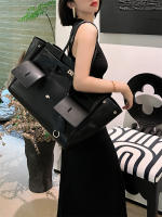 Bolsa de mano Neutral Spice Girl, nueva, de gran capacidad, para viajes diarios, de cuero, estilo punk, con cierre y asa de ala. - details 29