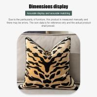 Funda de Almohada de Terciopelo con Patrón de Tigre de Alta Gama Diseño Decorativo de Almohada para Sala de Estar - details 10