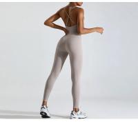 Traje de Yoga para Mujer Casual de Un Piezo con Efecto Adelgazante para Danza y Gimnasio Ropa Deportiva de Nylon Ideal para Primavera y Verano - details 1