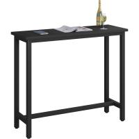 Taburete de Bar Muebles Cocina Silla de Comedor para Salón Cocina Mesa 140x40x100 cm Estructura de Metal, MDF Blanco - details 46