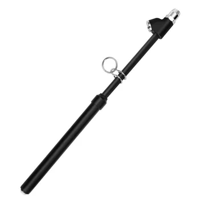 ATsafepro Medidor de presión de aire de doble cabezal, resistente, recto, rango de hasta 150 PSI, adecuado para camiones, RV y autobuses - 1