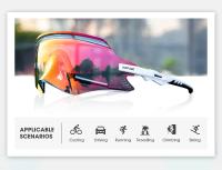 Gafas de sol fotocromáticas rojas para hombre, lentes deportivas para bicicleta de montaña, UV400 - details 1