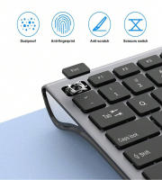 Teclado ergonómico inalámbrico Plug and Play de 2,4G, 109 teclas, tamaño completo, teclado numérico para PC/escritorio/portátil, negro - details 0