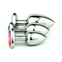 Juguete sexual anal de acero inoxidable Leten con tapón anal de cristal en forma de corazón para orgasmo masculino, consolador anal, próstata, producto para adultos gay. - details 5